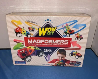 NEW Magformers WOW Set 16 pieces Magnetic Construction for Brain Development - Image 1 of 3