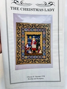 Edredón vintage Santa Lucía sueco Navidad niña dama patrón 1998 Garman 57x67 - Imagen 1 de 8