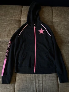 SO girls born to dance black pink sequin zip-up hoodie size 14 - Picture 1 of 3