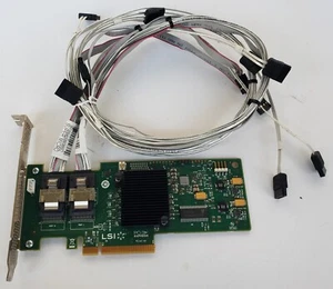 LSI MegaRAID SAS 9240-8i 12Gb/s PCI Express SATA+SAS, 2 Each 31" SATA Cable - Picture 1 of 5