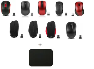 Speedlink Pc Maus + Mauspad USB Wireless für Notebook PC Kabellos Funk Mouse - Bild 1 von 40
