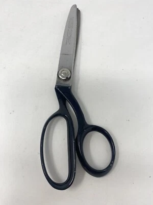 Vintage Wiss Pinking Zigzag Shears Scissors Patent Pending USA Black Handle - Image 1 of 4