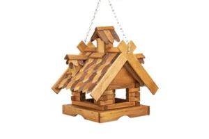 Vogelhaus Serfaus mit dekorativen Dachschindeln zum Hängen 26 x 40 x 37 cm - Bild 1 von 1