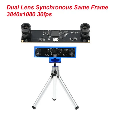 GXIVISION 3D Camera Module 4MP, 30fps Dual Lens USB Webcam 1080P Synchronous - Image 1 of 4