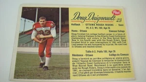 AMERICAN FOOTBALL, DOUG DAIGNEAULT 23 OTTAWA RIDERS HALFBACK RARE - Picture 1 of 2