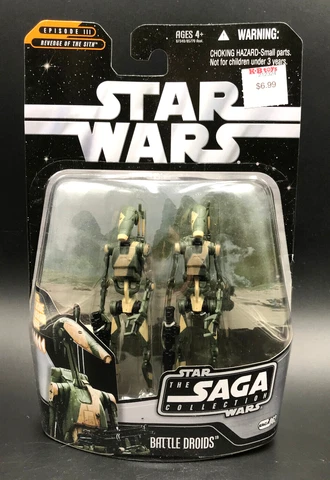 Star Wars Saga Collection #62 CAMOUFLAGE BATTLE DROIDS Hasbro 2006 New NOC 3.75 Cover