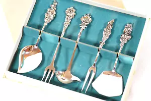 Reed & Barton Arlecchino Servizio Floreale ARGENTO STERLING Demitasse SCARCE - Foto 1 di 23