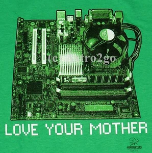 LOVE YOUR MOTHER [BOARD]--Computer Geek I.T. Camiseta Technology ¡NUEVA! Talla S-XXL - Imagen 1 de 3
