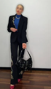Escada Pants Suit XS, with Embroidery Make offer welcome! - Bild 1 von 10