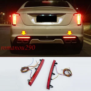 For Cadillac CT5 2020 2021 LED Rear Fog Lights/ Brake Lights/ Turn Lights 2X - Imagen 1 de 11