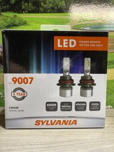 Sylvania Fits 9007 LED Power Sports or Fog Use Only 2 Bulbs 12.8V 10/13W - NEW - Bild 1 von 2