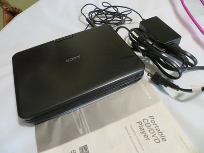 Sony DVP-FX820 Portable DVD & CD Player 8” Swivel Screen & REMOTE  MANUAL  CABLE - Image 1 of 4