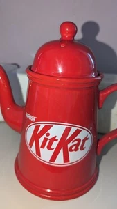 Nestle Kit Kat Novelty Tea Pot & 4x Kit Kat Branded Cups Mugs - Picture 1 of 11