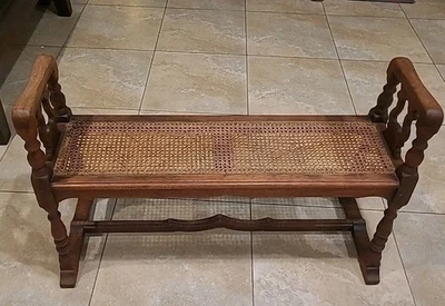 Antique William and Mary Style Window Bench - Image 1 of 4