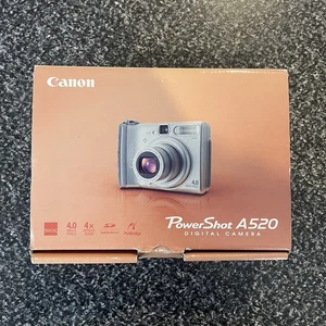 CANON PowerShot A 520 4MP Digital Camera 4xOptical Zoom In Box - Working - Picture 1 of 14