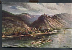 Künstlerkarte Bremer Nr.5332 - Rheinschiff bei Bornhofen - Bild 1 von 2