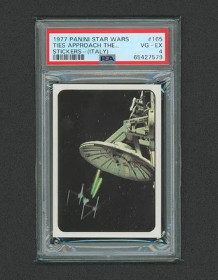 1977 Star Wars Panini Stickers Italy #186 Ties Approach PSA 4 - Image 1 of 2