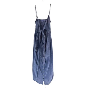 Mara Hoffman Thora Button Up Crisscross Self-Tie Cotton Midi Dress Size Small - Picture 1 of 14