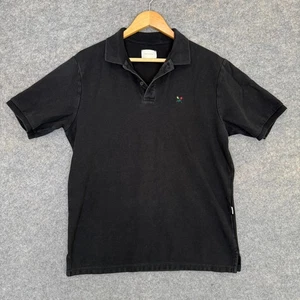 Aime Leon Dore Polo Shirt Mens Medium Crest Floral Pique Designer Button Tee - Picture 1 of 11