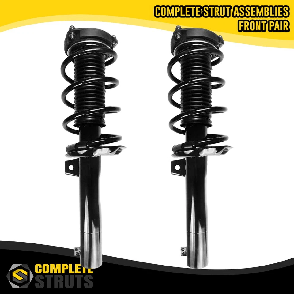 Front Pair Complete Strut & Coil Spring Assemblies for 2010-2014 Volkswagen GTI - Image 1 of 4