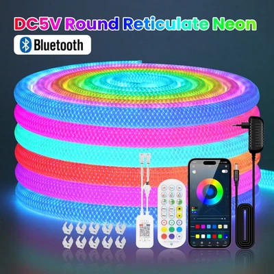 Musiksync WS2812B Neonleuchte – Bluetooth Steuerung, Individuell Adressierbar - Bild 1 von 4