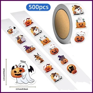 500 PIEZAS Pegatinas de Recompensa Divertidas Dibujos Animados Halloween 10 Piezas 2.5cm/1.0 Pulgadas Halloween - Imagen 1 de 24