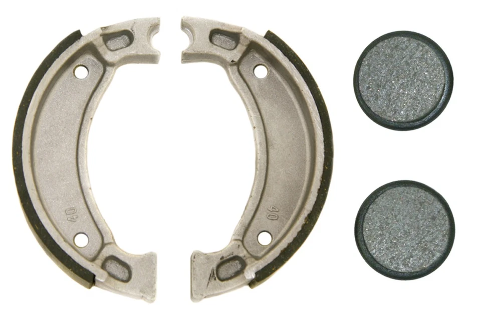 Front Brake Shoes & Rear Brake Pads for Yamaha Tri-Moto 175 200 & 225 SEE YEARS Foto 1 de 1