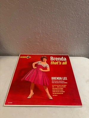 BRENDA LEE BRENDA THAT'S ALL VINYL RECORD LP MONO 1962 DECCA RECORDS DL 4326 VG+ - Image 1 of 4