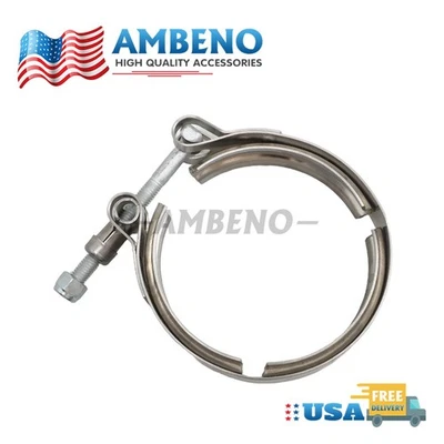 Exhaust to Turbo Inlet V-Band Clamp For Ford 6.0L 7.3L Powerstroke F81Z8287EA Foto 1 de 4