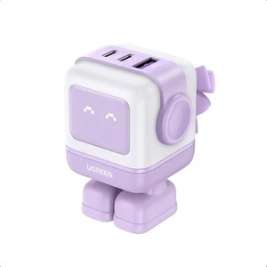UGREEN Uno 65W Blocco di Ricarica USB C Nexode 3 Porte Caricatore GaN Compatto Viola - Foto 1 di 9