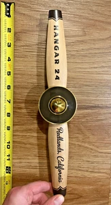 Hangar 24 Beer Tap Handle Knob Top Draft Keg Bar Brewing Wooden Plane Propeller - Picture 1 of 8
