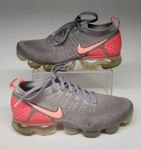 Nike Air Vapormax Flyknit 2 Crimson Pulse 942843-005 Women's 9. Pre-loved NO BOX - Picture 1 of 11