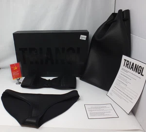 Triangl 100% Neoprene Black Bikini Size Small with Bag in Box AC7 - Picture 1 of 12