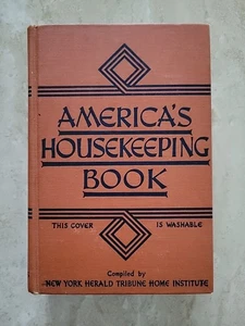 America's Housekeeping Book 1941 NY Herald Tribune Home Institute HC - Imagen 1 de 6