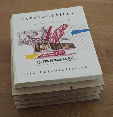 1992 Rumänien; 400 Blocks Weltausstellung, postfrisch/MNH, Bl. 276, ME 600,- - Image 1 of 2