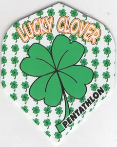 LUCKY CLOVER PENTATHLON Dart Flights: 3 per set - Picture 1 of 4