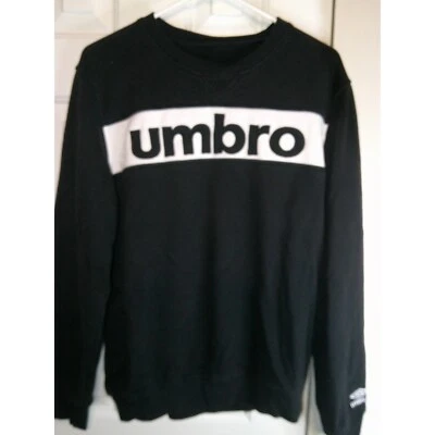 Sudadera Pullover Vintage Umbro Cuello Redondo Logo Negro Blanco Para Hombre Talla M Foto 1 de 4