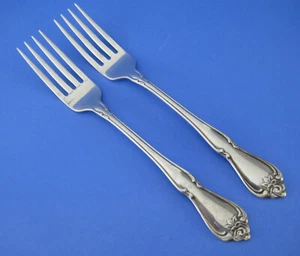 2 tenedores de cena de acero inoxidable Oneida Arbor rosa verdadera rosa - Imagen 1 de 3