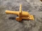 VINTAGE WOODEN TOY CANNON CHILD'S TOY