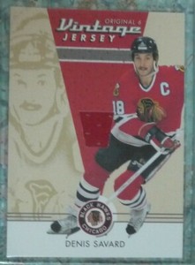 Denis Savard 2003-04 Parkhurst Original Six Vintage Jersey Chicago Blackhawks