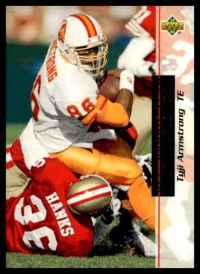 1993 Upper Deck #37 Tyji Armstrong Tampa Bay Buccaneers Football Card - Image 1 of 2