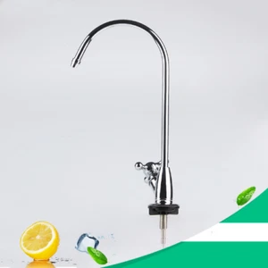 Grifo de cocina de 1/4 de pulgada fregadero de agua grifo de agua de un solo orificio aleación de zinc único grifo frío - Imagen 1 de 3