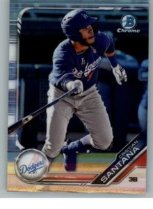 2019 Bowman Chrome Draft Refractors #BDC80 Cristian Santana (ref 129780) - Picture 1 of 2
