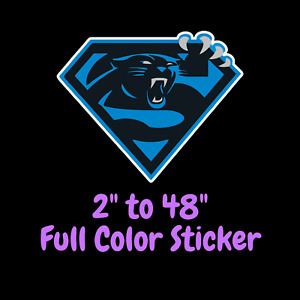Carolina Panthers Full Color Vinyl Decal | Hydroflask decal | Cornhole decal 6
