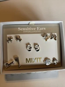 Mixit 5 pares de pendientes sensibles hipoalergénicos - Imagen 1 de 6
