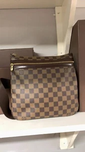 Louis Vuitton Unisex Damier Graphite Daniel GM Messenger Bag Brown Canvas - Picture 1 of 7