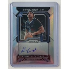 Kenneth Lofton Jr. 2022-23 Panini Prizm Penmanship Silver Rookie Card No RP-KLM