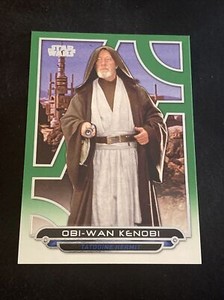 2017 Topps Star Wars Galactic Files Reborn Green #ANH-13 Obi-Wan Kenobi /199