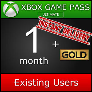 Xbox Live Gold + Game Pass Ultimate 1 Month | Existing Users | Instant Delivery