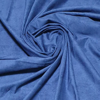 SPANDEX FAUX SUEDE LEATHER LIKE STRETCH CAR UPHOLSTERY JACKET SUEDETE FABRIC 54" - Image 1 of 4